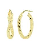 Bloomingdale's Oval Hoop Earrings In 14k Yellow Gold - 100% Exclusive