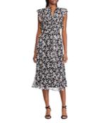 Lauren Ralph Lauren Floral Flutter-sleeve Dress