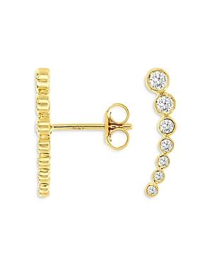 Bloomingdale's Diamond Bezel Set Ear Climbers In 14k Yellow Gold, 0.30 Ct. T.w. - 100% Exclusive