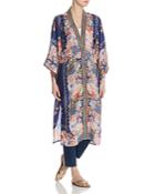 Johnny Was Blati Printed Silk Kimono