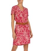 Gerard Darel Sibilla Printed Silk Sheath Dress