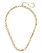 Baublebar Hestia Pave Box Link Collar Necklace In Gold Tone, 16-19