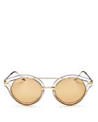 Sonix Preston Mirrored Round Sunglasses, 51mm