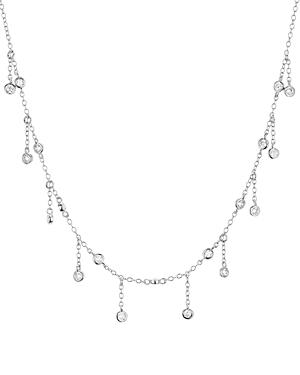 Aqua Droplet Necklace In Platinum-plated Sterling Silver Or 18k Rose Gold-plated Sterling Silver, 14 - 100% Exclusive