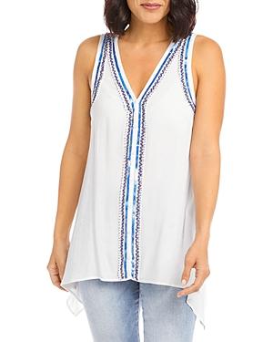 Karen Kane Sleeveless Beaded Top