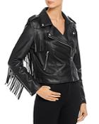 Blanknyc Fringed Faux Leather Moto Jacket - 100% Exclusive