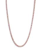 Zoe Lev 14k Yellow Gold Pink Sapphire Tennis Necklace, 16