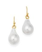 Bloomingdale's Baroque Cultured Freshwater Pearl Drop Earrings In 14k Yellow Gold - 100% Exclusive