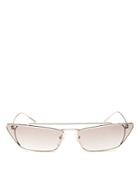 Prada Women's Ultravox Slim Brow Bar Cat Eye Sunglasses, 67mm
