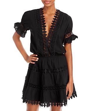 Peixoto Ora Eyelet Dress Swim Cover-up