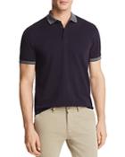 The Men's Store At Bloomingdale's Mini Pique Tipped Short Sleeve Polo Shirt
