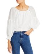 Alice And Olivia Azalea Peasant Top