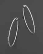 Diamond Inside Out Hoop Earrings In 14k White Gold, 3.0 Ct. T.w. - 100% Exclusive