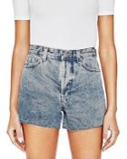 Ag High Rise Denim Shorts In Bourbon St.