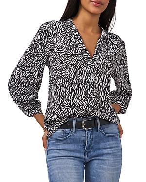Vince Camuto Printed Three Quarter Sleeve Top