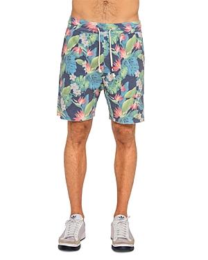 Sol Angeles Floral Print Knit Shorts
