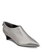 Sigerson Morrison Maria Metallic Leather Pointed Toe Booties