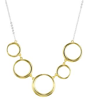 Argento Vivo Two-tone Circles Necklace 18k Gold-plated Sterling Silver & Sterling Silver, 15