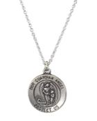 Dogeared Guardian Angel Necklace In Sterling Silver, 16