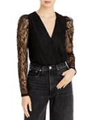 Wayf Shirley Lace Sleeve Bodysuit