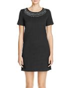 Cupcakes And Cashmere Madora Embellished Textured Shift Dress