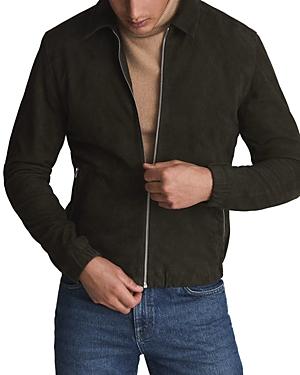 Reiss Mercury Suede Zip Front Jacket