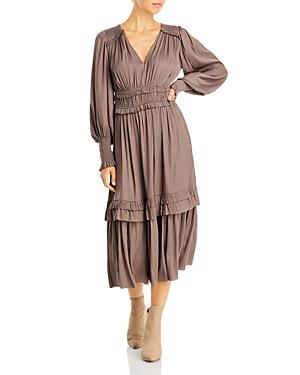 T Tahari Balloon Sleeve Midi Dress