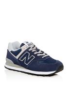 New Balance Men's Classic 574 Evergreen Suede Lace Up Sneakers