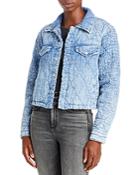 Blanknyc Quilted Puffer Denim Jacket