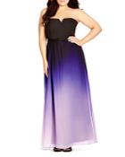 City Chic Lust Ombre Maxi Dress