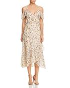 Rebecca Minkoff Jessica Ruffled Floral-print Midi Wrap Dress