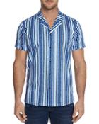 Robert Graham Hans Short-sleeve Striped Slim Fit Shirt - 100% Exclusive