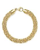 14k Yellow Gold Byzantine Chain Bracelet