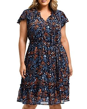 Estelle Plus Spring Blossom Dress