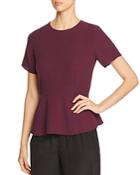 Eileen Fisher Silk Peplum Top