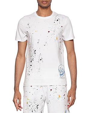 Eleven Paris Cotton Splatter Skull Logo Graphic Tee