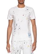 Eleven Paris Cotton Splatter Skull Logo Graphic Tee