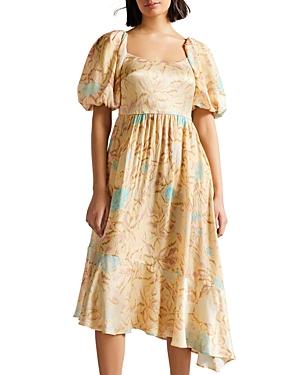 Ted Baker Emer Asymmetrical Floral Print Dress