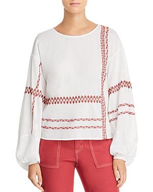 Joie Isandro Embroidered Top