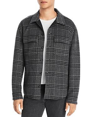 Vince Triple Check Plaid Cashmere Overshirt