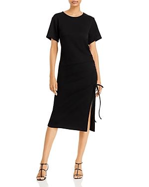 Line & Dot Ratha Side Tie Midi Dress