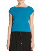 Eileen Fisher Petites Square Neck Crop Top