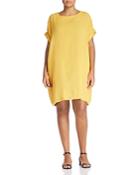 Eileen Fisher Plus Textured Organic Cotton Dress