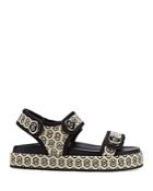Salvatore Ferragamo Gancini Print Platform Sandals