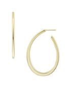 Argento Vivo Large Teardrop Hoop Earrings In 14k Gold-plated Sterling Silver