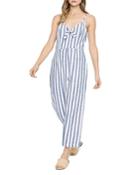 Sanctuary Take Away Striped Tie-front Jumpsuit