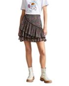 Ted Baker Aneka Floral Print Tiered Mini Skirt