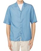 Officine Generale Eren Short Sleeve Indigo Shirt