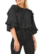 Vince Camuto Ruffled Puff Sleeve Blouse