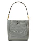 Tory Burch Mcgraw Embossed Leather Hobo Bag